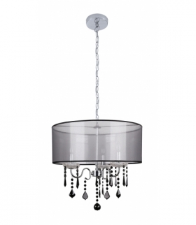 SOTTILE LAMPA WISZĄCA 3X40W E14 CZARNY/CHROMOWY