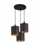 LONG LAMPA WISZĄCA TALERZ 3X40W E14 CZARNY