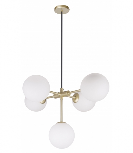 MATI LAMPA WISZĄCA 5X28W G9 MOSIĄDZ