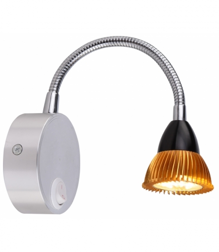 DINO KINKIET 3W LED CHROM/ALUMINIUM ZŁOTY