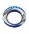 SSP-23-CH/TR+BL 8W LED 230V RING LED NIEBIESKI oczko sufitowe lampa sufitowa STAŁA OKRĄGŁA SZKŁO TRANSPARENTNE
