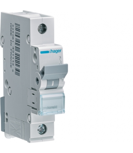 MBN163E MCB Wyłącznik nadprądowy Icn 6000A 1P B 63A Hager