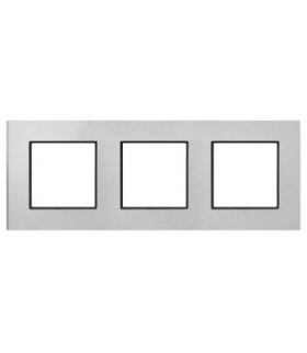 Ramka potrójna Szczotkowane aluminium 4mm ARIA OSPEL