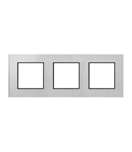 Ramka potrójna Szczotkowane aluminium 4mm ARIA OSPEL