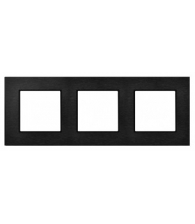 Ramka potrójna Szczotkowany antracyt 4mm ARIA prestige OSPEL