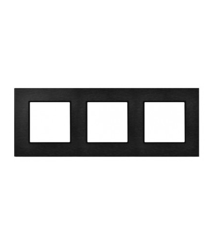 Ramka potrójna Szczotkowany antracyt 4mm ARIA prestige OSPEL