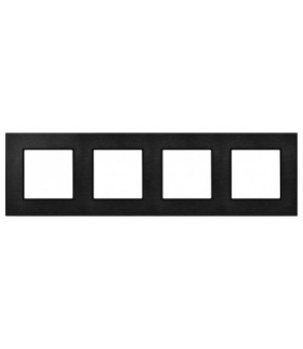 Ramka poczwórna Szczotkowany antracyt 4mm ARIA prestige OSPEL