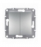 Asfora Łącznik świecznikowy bez ramki (zaciski śrubowe) aluminium Schneider EPH0300361