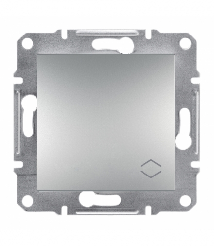 Asfora Łącznik schodowy IP44 z ramką, aluminium Schneider EPH0400461