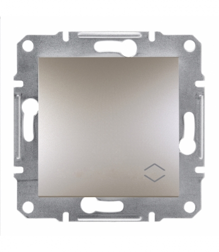 Asfora Łącznik schodowy IP44 z ramką, brąz Schneider EPH0400469