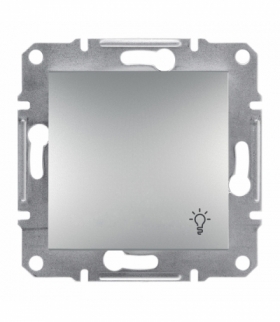 Asfora Przycisk światło bez ramki aluminium Schneider EPH0900161