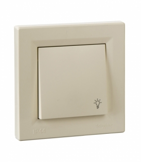 Asfora Przycisk światło IP44 krem Schneider EPH0900223