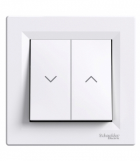 Asfora Przycisk żaluzjowy (zaciski śrubowe) biały Schneider EPH1300321