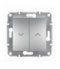 Asfora Łącznik żaluzjowy bez ramki aluminium Schneider EPH1300561