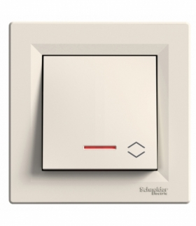 Asfora Łącznik schodowy z podświetleniem krem Schneider EPH1500123