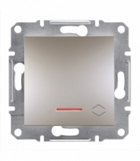 Asfora Łącznik schodowy bez ramki z podświetleniem brąz Schneider EPH1500169