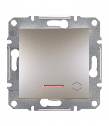 Asfora Łącznik schodowy bez ramki z podświetleniem brąz Schneider EPH1500169