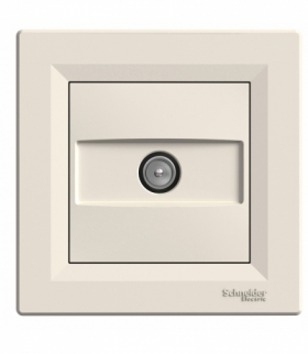 Asfora Gniazdo TV przelotowe (4dB) krem Schneider EPH3200223