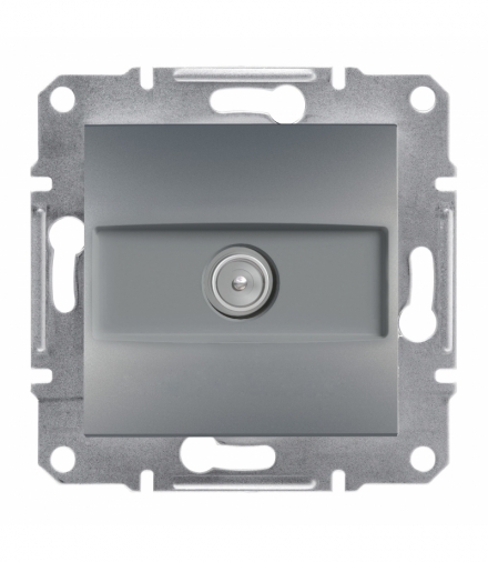 Asfora Gniazdo TV przelotowe (4dB) bez ramki stal Schneider EPH3200262