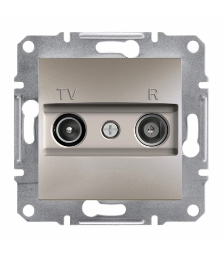 Asfora Gniazdo RTV końcowe (1dB) bez ramki brąz Schneider EPH3300169