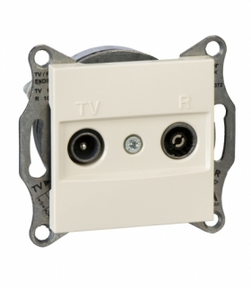 Asfora Gniazdo RTV końcowe (1dB) bez ramki krem Schneider EPH3300723