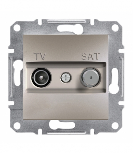 Asfora Gniazdo TV-SAT końcowe (1dB) bez ramki brąz Schneider EPH3400169