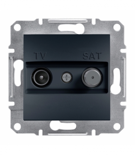 Asfora Gniazdo TV-SAT końcowe (1dB) bez ramki antracyt Schneider EPH3400171