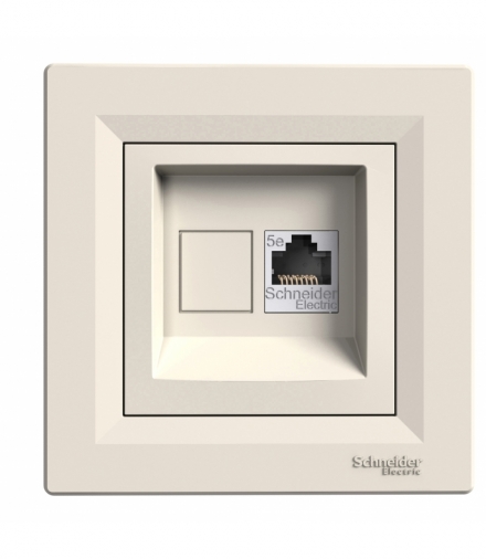 Asfora Gniazdo komputerowe RJ45 kat.5e UTP krem Schneider EPH4300123