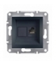Asfora Gniazdo komputerowe RJ45 kat.6 UTP bez ramki antracyt Schneider EPH4700171