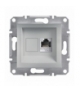 Asfora Gniazdo komputerowe RJ45 kat.5e STP bez ramki aluminium Schneider EPH5000161