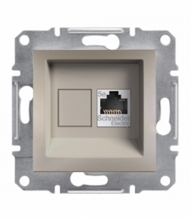 Asfora Gniazdo komputerowe RJ45 kat.5e STP bez ramki brąz Schneider EPH5000169