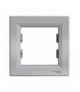 Asfora Ramka 1-krotna pozioma aluminium Schneider EPH5800161