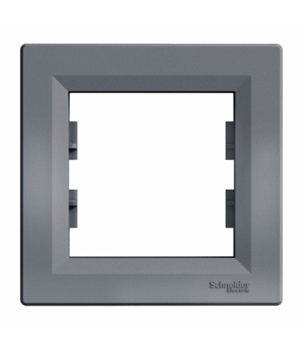 Asfora Ramka 1-krotna pozioma stal Schneider EPH5800162