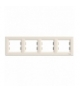 Asfora Ramka 4-krotna pozioma krem Schneider EPH5800423
