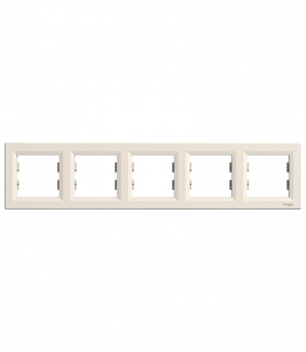 Asfora Ramka 5-krotna pozioma krem Schneider EPH5800523