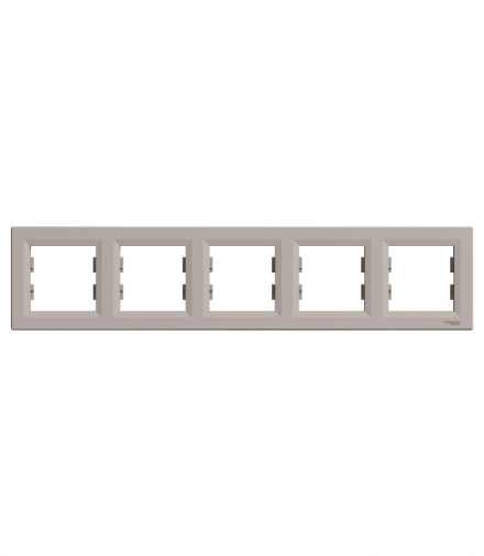 Asfora Ramka 5-krotna pozioma brąz Schneider EPH5800569