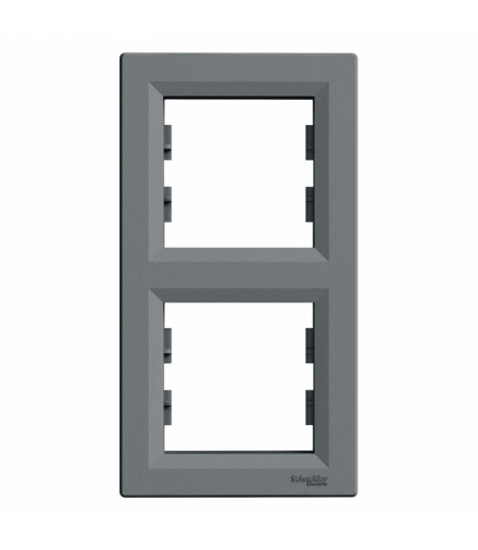 Asfora Ramka 2-krotna pionowa stal Schneider EPH5810262