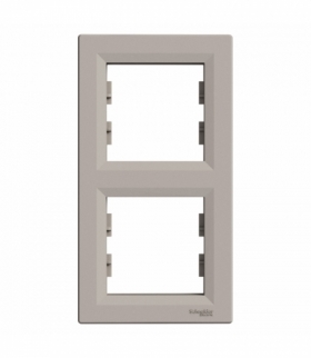 Asfora Ramka 2-krotna pionowa brąz Schneider EPH5810269