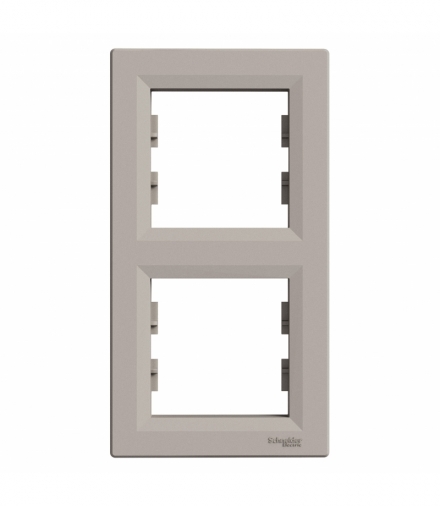 Asfora Ramka 2-krotna pionowa brąz Schneider EPH5810269