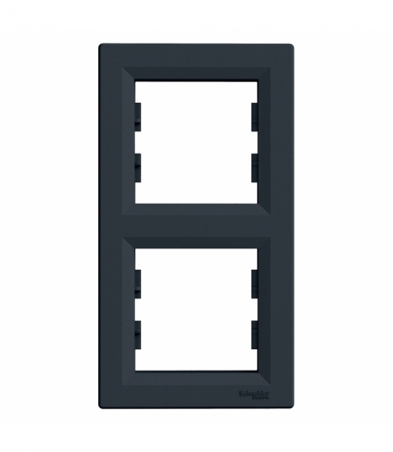 Asfora Ramka 2-krotna pionowa antracyt Schneider EPH5810271