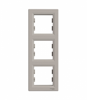 Asfora Ramka 3-krotna pionowa brąz Schneider EPH5810369