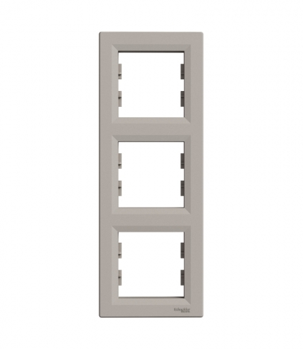 Asfora Ramka 3-krotna pionowa brąz Schneider EPH5810369