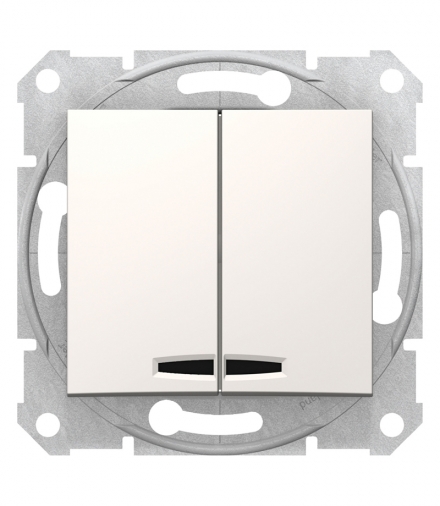 Sedna Łącznik świecznikowy z podświetleniem krem Schneider SDN0300323