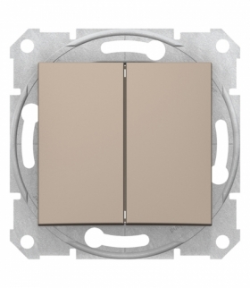 Sedna Łącznik podwójny schodowy satyna Schneider SDN0600168