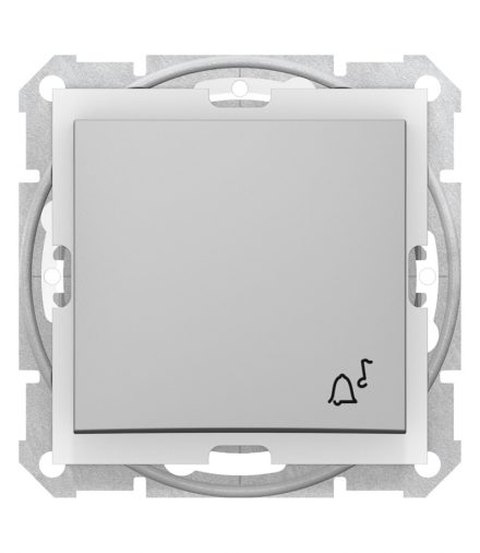 Sedna Przycisk dzwonek IP44 aluminium Schneider SDN0800360
