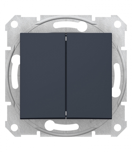 Sedna Przycisk podwójny, grafit Schneider SDN1100170