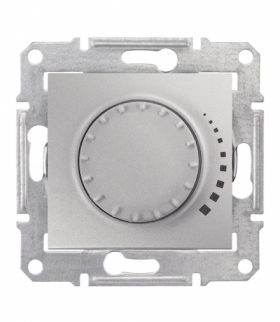 Sedna Ściemniacz z funkcją łącznika schodowego RC 25-325VA aluminium Schneider SDN2200760