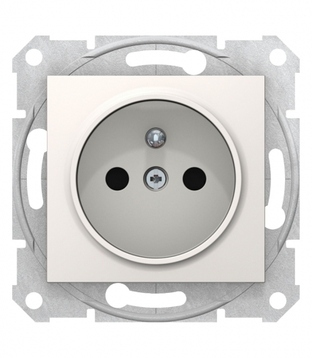 Sedna Gniazdo pojedyncze 2P+PE z przesłonami krem Schneider SDN2800123