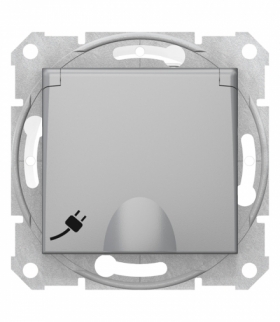Sedna Gniazdo 2P+PE IP44 szybkozłączka aluminium Schneider SDN2800860