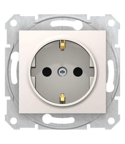Sedna Gniazdo SCHUKO z przesł. szybkozłącza krem Schneider SDN3001723